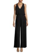 Laundry By Shelli Segal Embellished Pleated Jumpsuit