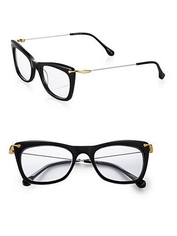 Elizabeth And James Handmade Acetate & Metal Cat's-eye Glasses