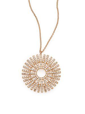Astley Clarke Rising Sun Diamond & 14k Yellow Gold Pendant Necklace