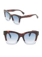 Fendi Colorblock 56mm Square Sunglasses