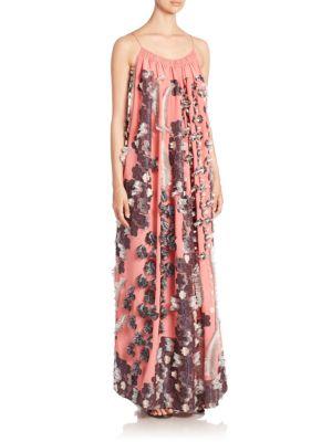 Chloe Floral Jacquard Gown