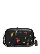 Coach Souvenir-embroidered Leather Convertible Clutch