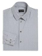 Giorgio Armani Chevron & Striped Regular-fit Dress Shirt