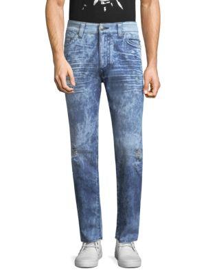 True Religion Tapered-fit Distressed Jeans