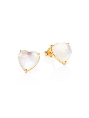Adriana Orsini Crystal Heart Stud Earrings