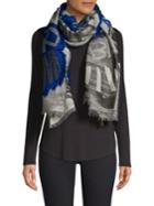 Burberry Graffiti Fil Coupe Textured Scarf