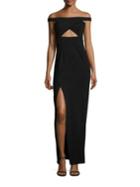 Nicholas Event Ponti Cross-over Gown