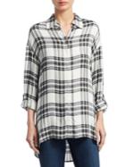 Alice + Olivia Mellie Oversized Casual Button-down Shirt
