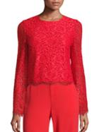 Alice + Olivia Pasha Lace Bell Sleeve Top
