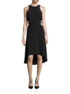 Halston Heritage Hi-lo Cutout Dress