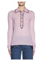 Acne Studios Long Sleeve Collared Knit Top