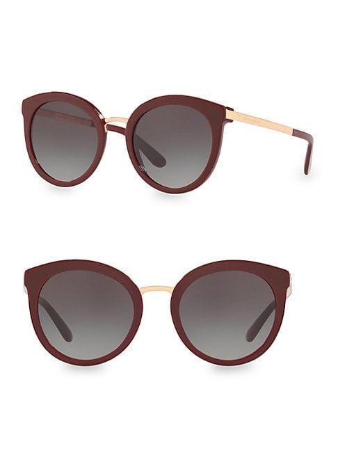 Dolce & Gabbana 52mm Round Sunglasses