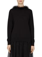 Simone Rocha Marabou Silk Wool & Cashmere Sweater