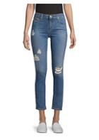 Ag Prima Ankle Mid-rise Distresed Jeans