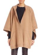 Burberry Wool-cashmere Blend Hooded Poncho