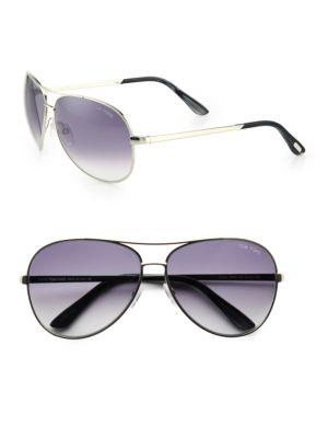 Tom Ford Eyewear Charles 62mm Aviator Sunglasses/palladium