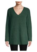 Eileen Fisher V-neck Boucle Sweater