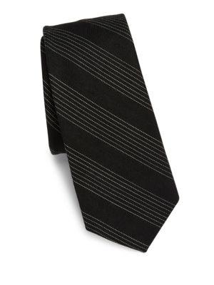 Saks Fifth Avenue Modern Tudor Striped Wool Tie