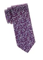 Eton Purple Floral Silk Tie