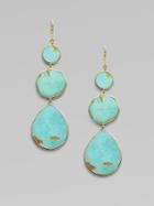 Ippolita Polished Rock Candy Turquoise & 18k Yellow Gold Crazy 8s Drop Earrings