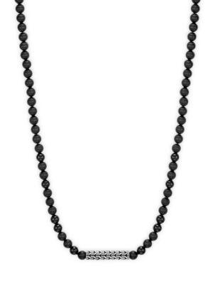 John Hardy Silver Classic Bead Necklace
