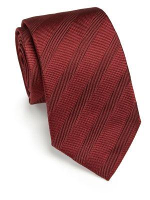 Armani Collezioni Diagonal Striped Silk Tie