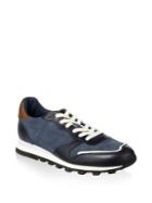 Coach Perforated Leather Trim Running Sneakers