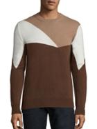 Eleventy Geometric Pure Cashmere Crewneck Sweater