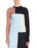 Cedric Charlier Wool & Cashmere Colorblock Sweater