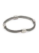 John Hardy Classic Chain Extra Small Sterling Silver Four Station Bracelet
