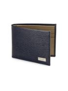 Salvatore Ferragamo New Revival Textured Leather Bifold Wallet