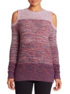 Rebecca Minkoff Page Wool Blend Cold Shoulder Sweater