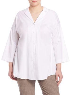 Lafayette 148 New York, Plus Size Analeigh Button-front Blouse