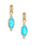 Jude Frances Provence Diamond, Turquoise, Moonstone & 18k Yellow Gold Earring Charms