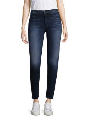 Hudson Barbara Colorblock Skinny Jeans