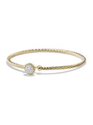 David Yurman Chatelaine Bracelet With Diamonds In Gold