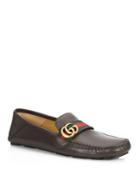 Gucci Noel Leather Drivers