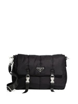 Prada Tessuto Nylon Bomber Messenger Bag