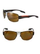 Prada Rectangular Sport Sunglasses