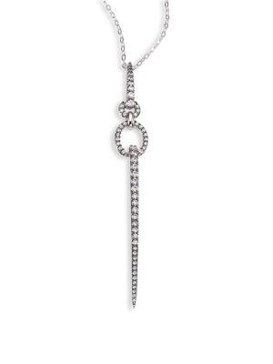 Adriana Orsini Eva Linear Crystal Pendant Necklace