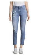 7 For All Mankind Painted Floral Jeans