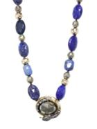 Alexis Bittar Elements Coiled Snake Beaded Pendant Necklace