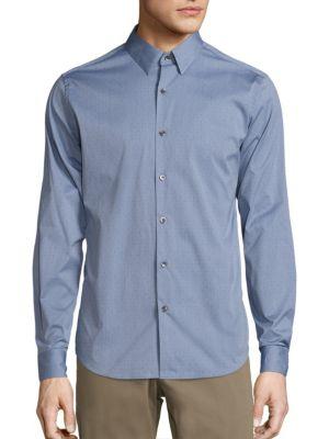 Theory Sylvain Dotted Casual Shirt