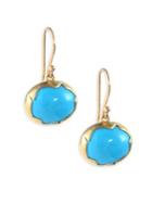 Annette Ferdinandsen 18k Gold And Turquoise Drop Earrings