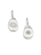 Marco Bicego Lunaria Medium Diamond & 18k White Gold Drop Earrings