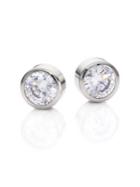 Michael Kors Park Avenue Glam Jeweled Stud Earrings/silvertone