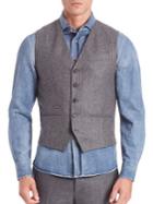 Brunello Cucinelli Pin Striped Wool Vest