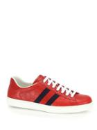 Gucci New Ace Low Top Leather Sneakers