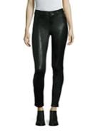 Paige Hoxton Leather High-rise Skinny Pants