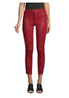 Joe's Jeans Charlie High-rise Distressed Coated Skinny Ankle Jeans